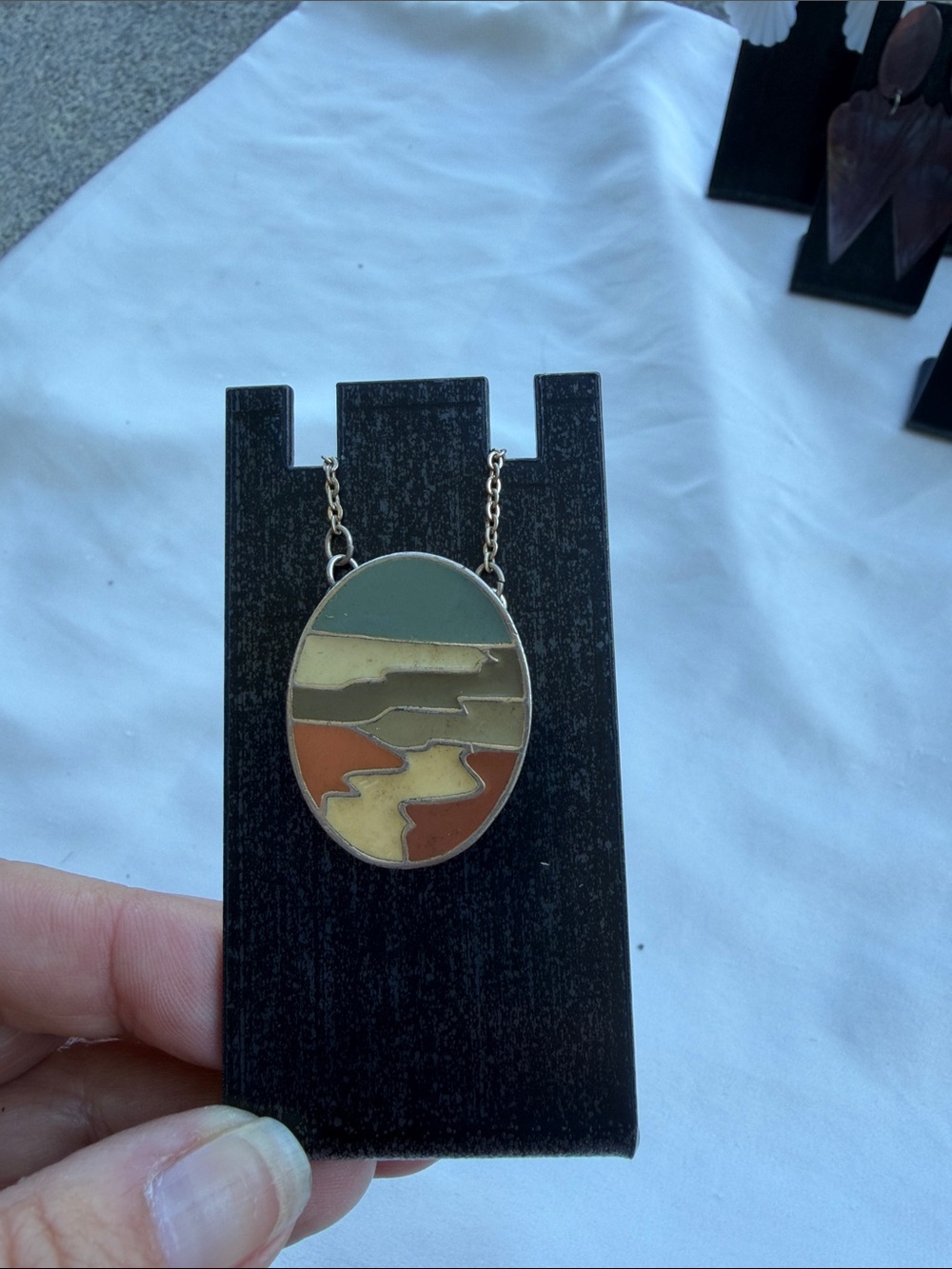 Vintage Sarah Coventry Desert Scene choker